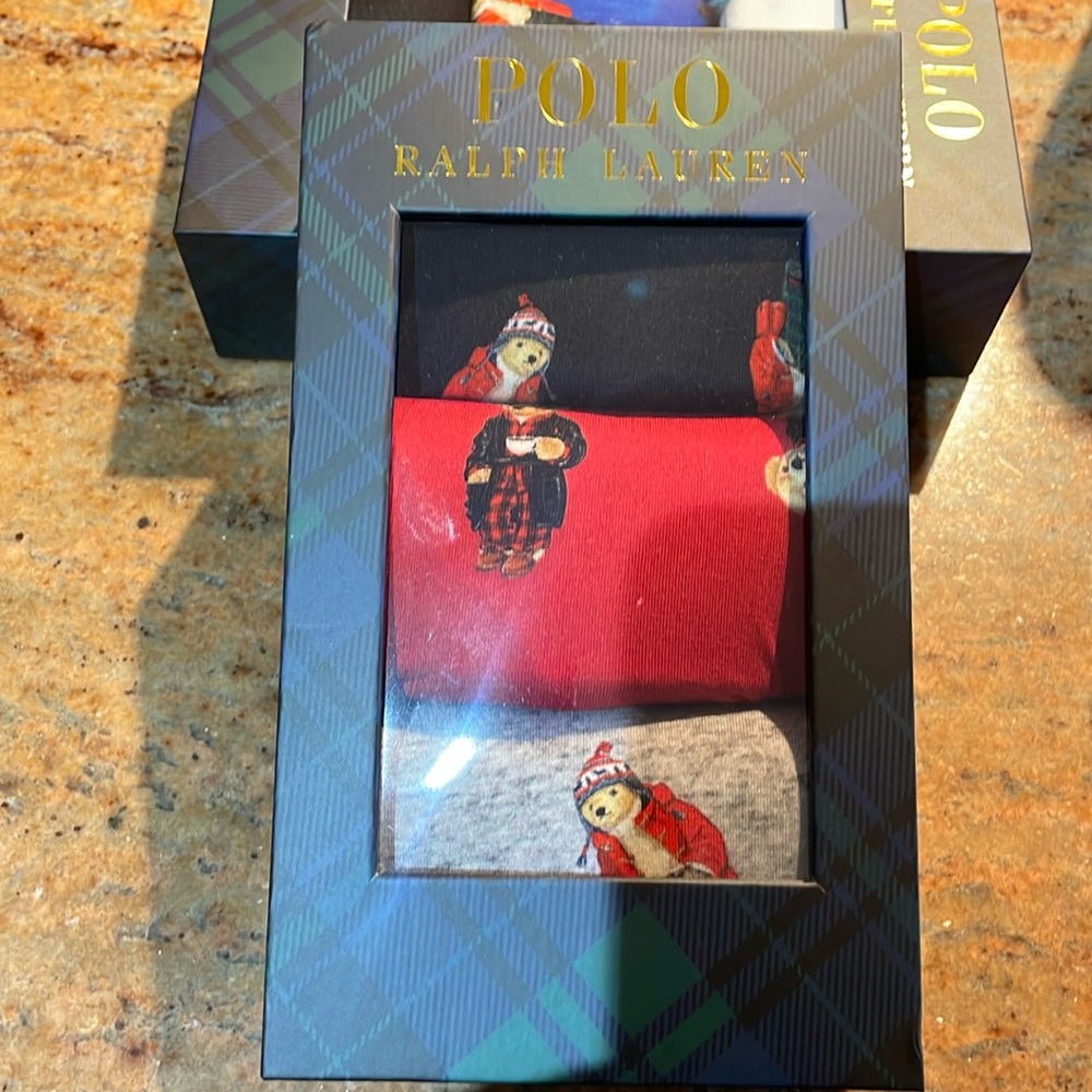 Polo Ralph Lauren Men’s Boxer Briefs 3-Pk Holiday Bear